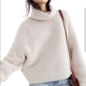 Madewell side button turtleneck sweater